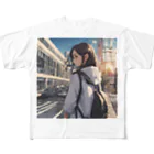 めんたいこの都会女子高生 All-Over Print T-Shirt