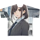 めんたいこの外回りOL フルグラフィックTシャツ