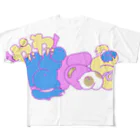 べ椅子の架空アニメロゴ(やにわにぱにっく) All-Over Print T-Shirt