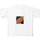 yumena_の宇宙を駆けるピザ All-Over Print T-Shirt