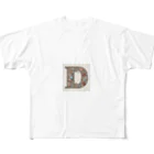 connectの幸運アルファベット　D All-Over Print T-Shirt