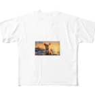 Welina_S-Artのサンセットチワワ All-Over Print T-Shirt