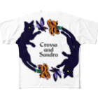 crossandraのcrossandra 戯れ フルグラフィックTシャツ