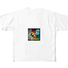 Everyday Elegance Goodsのブロックサッカー２ フルグラフィックTシャツ