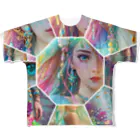 💖宇宙整体♪🌈♪こころからだチャンネル♪💖のcutie mermaid REINA WORLD All-Over Print T-Shirt