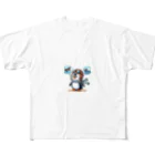 JUN-yの空を飛びたいペンギン All-Over Print T-Shirt