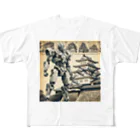 こまイヌ屋たちの彦根城ロボ All-Over Print T-Shirt