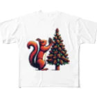 niko&PANDA shopのリスのクリスマス All-Over Print T-Shirt