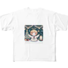 たまき工房の呑(どん)天使のクリスマスデフォルメ All-Over Print T-Shirt