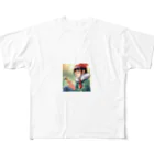 AI美女王国のドット絵のゆうこちゃん All-Over Print T-Shirt