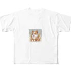 aki's shopのTHE忠実犬 All-Over Print T-Shirt