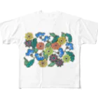 yoshiveggieのHanae Vine Flower All-Over Print T-Shirt