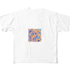 理系大学院生の出力のteal orange フルグラフィックTシャツ