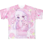 みなづき。のうさ耳パーカーちゃん All-Over Print T-Shirt