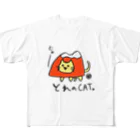 yamamanxのとれのCAT フルグラフィックTシャツ