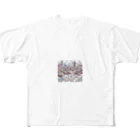 にゃんたみやの雪の花火 All-Over Print T-Shirt