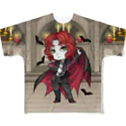 Gothestの吸血鬼アンドロ(プレミアム) / Vampire Andro (Premium) フルグラフィックTシャツ