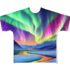 のんびりアート工房の北極のオーロラ All-Over Print T-Shirt