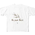ojisan shop [한국인아저씨]の「Do your best」文字コンテンツ フルグラフィックTシャツ