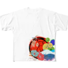 sloth_giraffeのこれぞ和！！ All-Over Print T-Shirt