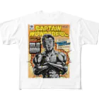 jimmy COMICSのキャプテンワンダフル comic cover T SOLID All-Over Print T-Shirt