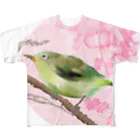 月夜のタツノオトシゴのSpring come! フルグラフィックTシャツ