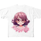 bennkeinomiseのフラワーガール All-Over Print T-Shirt