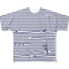 dizzyのNavy Stripes 2 All-Over Print T-Shirt