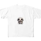 かわいい女の子とシュールな絵の擬態キノコ All-Over Print T-Shirt