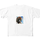 Animal_murmurのゴリラ呟き フルグラフィックTシャツ