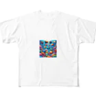 raio-nの熱帯の楽園 - 色鮮やかな魚の世界 All-Over Print T-Shirt