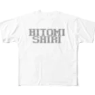 おもしろいTシャツ屋さんのHITOMISHIRI ひとみしり All-Over Print T-Shirt