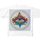 Persona MoMのオレンジの第3のeye フルグラフィックTシャツ