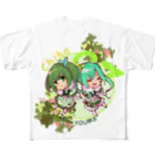 YOUMSのうさ食＆ラスク擬人化娘　ちびキャラ“チハ”ver フルグラフィックTシャツ