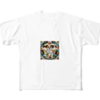 スプラッシュルークのかわいい犬のイラストグッズ All-Over Print T-Shirt