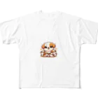 mitsu5872のわんぱく子犬とやさしいママ All-Over Print T-Shirt