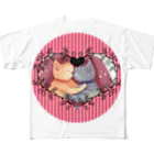 ぬこぬこしょっぷのラブねこ All-Over Print T-Shirt