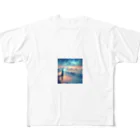 shigetomeのウェーブ・ウィスパー All-Over Print T-Shirt