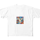shigetomeのビビッド・ヴァレンシア All-Over Print T-Shirt