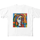 garireoのピカソ風の絵画1 フルグラフィックTシャツ