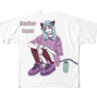 isseiartのけもの系女の子 フルグラフィックTシャツ