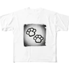 雨月-ugetu-の肉球love フルグラフィックTシャツ