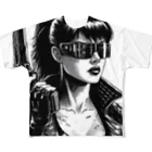 kangekiのサイバーパンクガールNo.8 All-Over Print T-Shirt