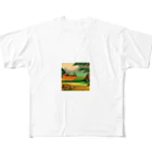 lallypipiのドット柄の世界「野生の王国」グッズ All-Over Print T-Shirt