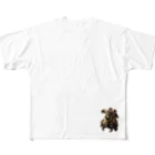 yayasuのキングオブライオン フルグラフィックTシャツ