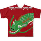 aiueoneko358のDragon2024 フルグラフィックTシャツ