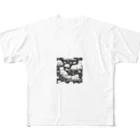 マッシュの眠る白猫 All-Over Print T-Shirt