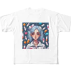 S͓̽i͓̽N͓̽(シン)の匿名少女 フルグラフィックTシャツ