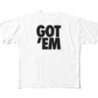 oshiri-shinのGOT' EM BOX LOGO フルグラフィックTシャツ