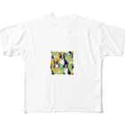 guppy_papaのボストンテリアの魅力がたっぷり！思わず笑顔がこぼれるアートグッズ！ All-Over Print T-Shirt